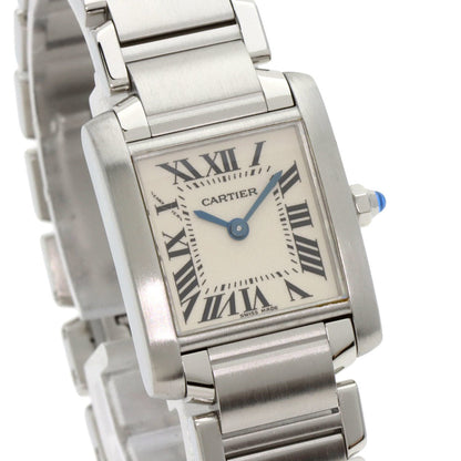 Cartier Tank Franaise W51008Q3 Sm Stainless Steel Watch