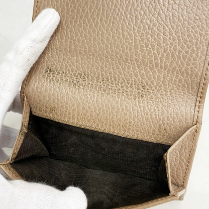 Gucci Gg Marmont Tri-Fold Wallet 474746 Leather Brown