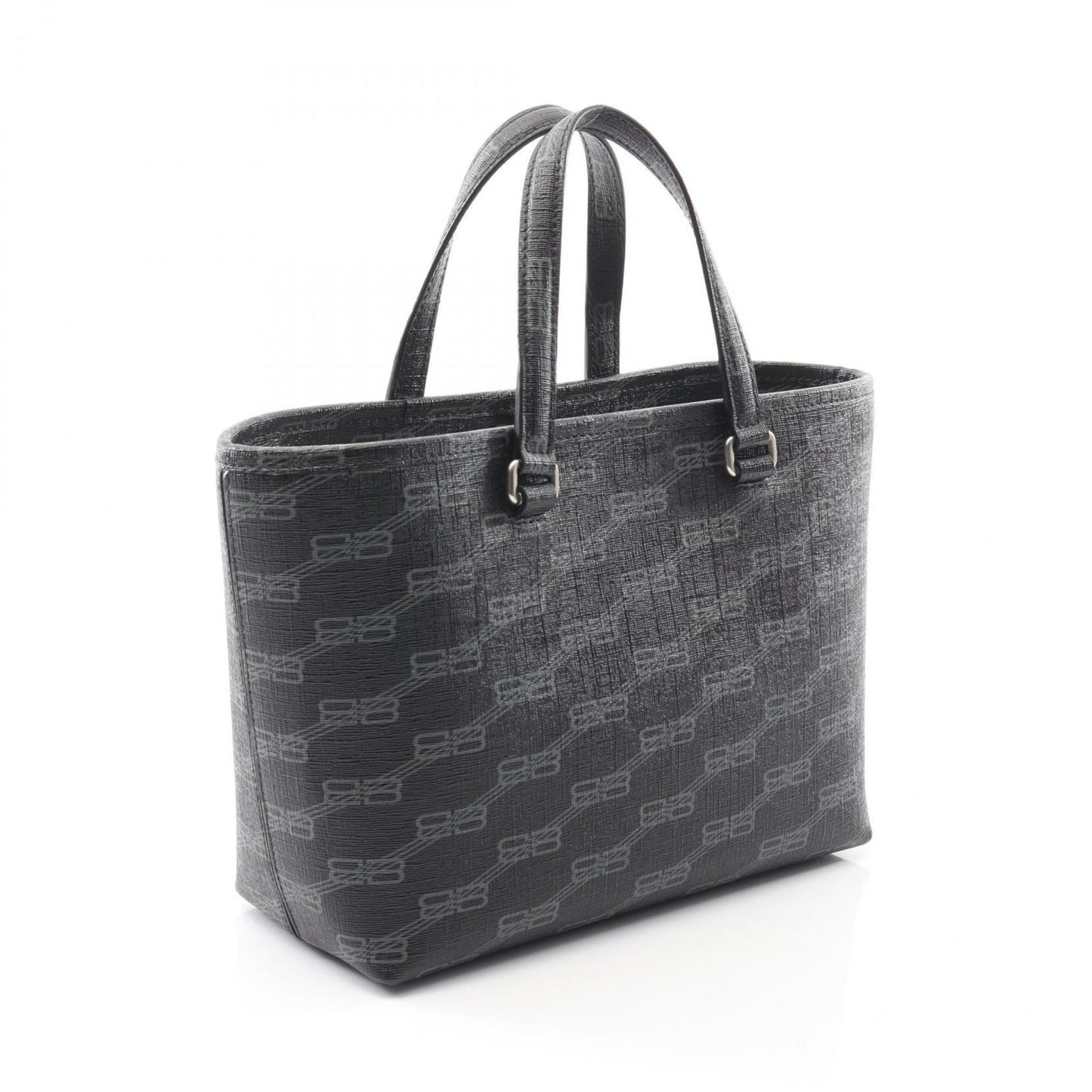 Balenciaga Signature Small Shopper Handbag In Coated Canvas