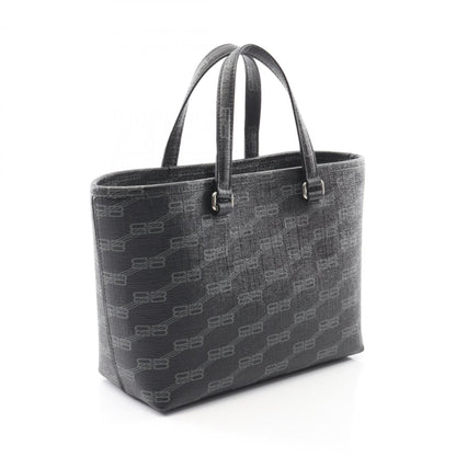 Balenciaga Signature Small Shopper Handbag In Coated Canvas