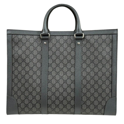 Gucci Large Ophidia Tote Bag In Gg Supreme Canvas (724665) - Gray