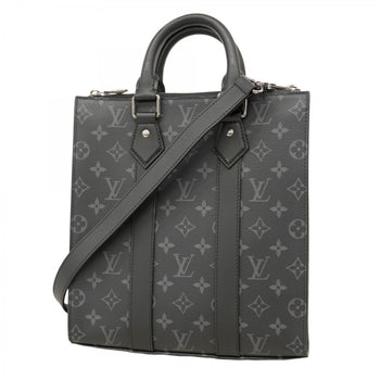 Louis Vuitton Monogram Eclipse Sac Plaque Tote Bag M46456 Black