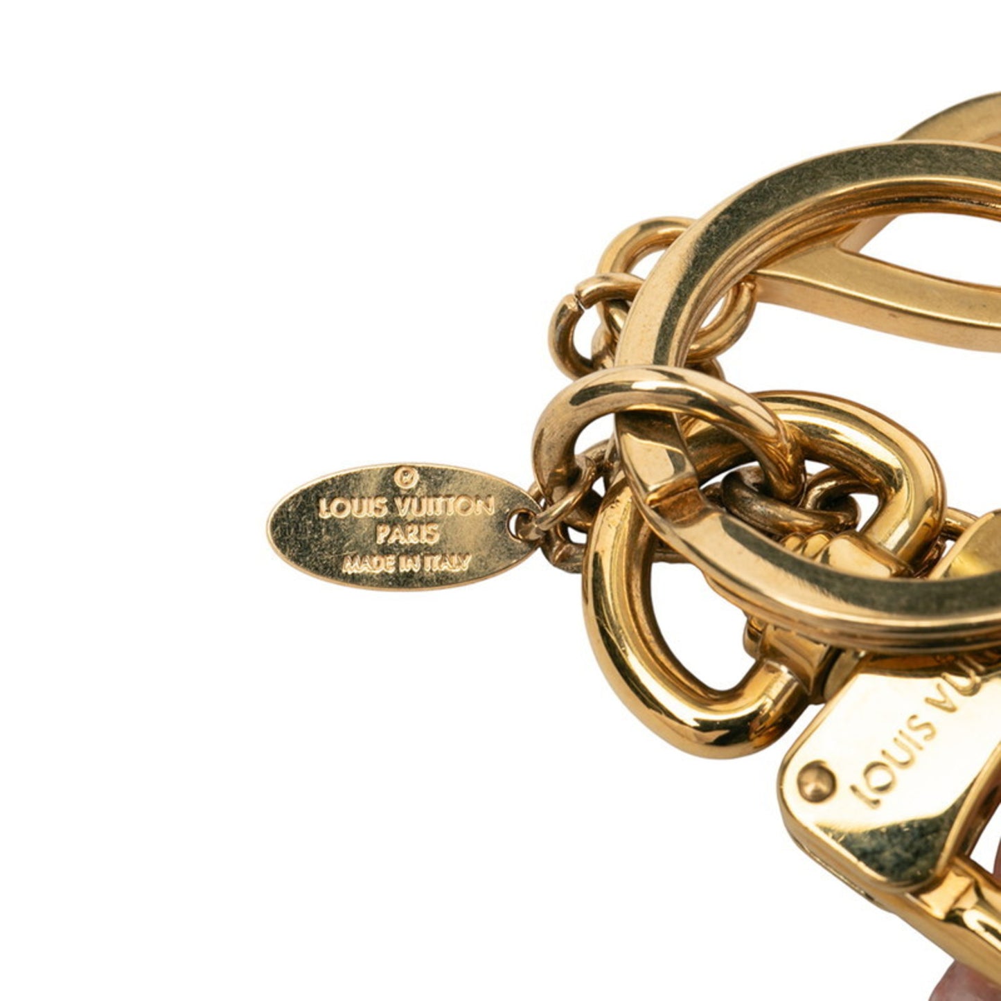 Louis Vuitton Porte-Cls Color Line Charm Keychain M64525 Gold
