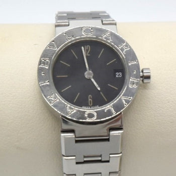 Bvlgari Bvlgari Analogue Watch Date Black Dial Bb23Ss