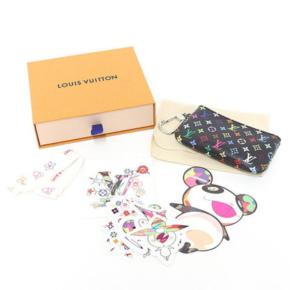 Louis Vuitton Lvtm Card Key Case Pochette Cles Monogram Multicolor Black By Takashi Murakami M13664