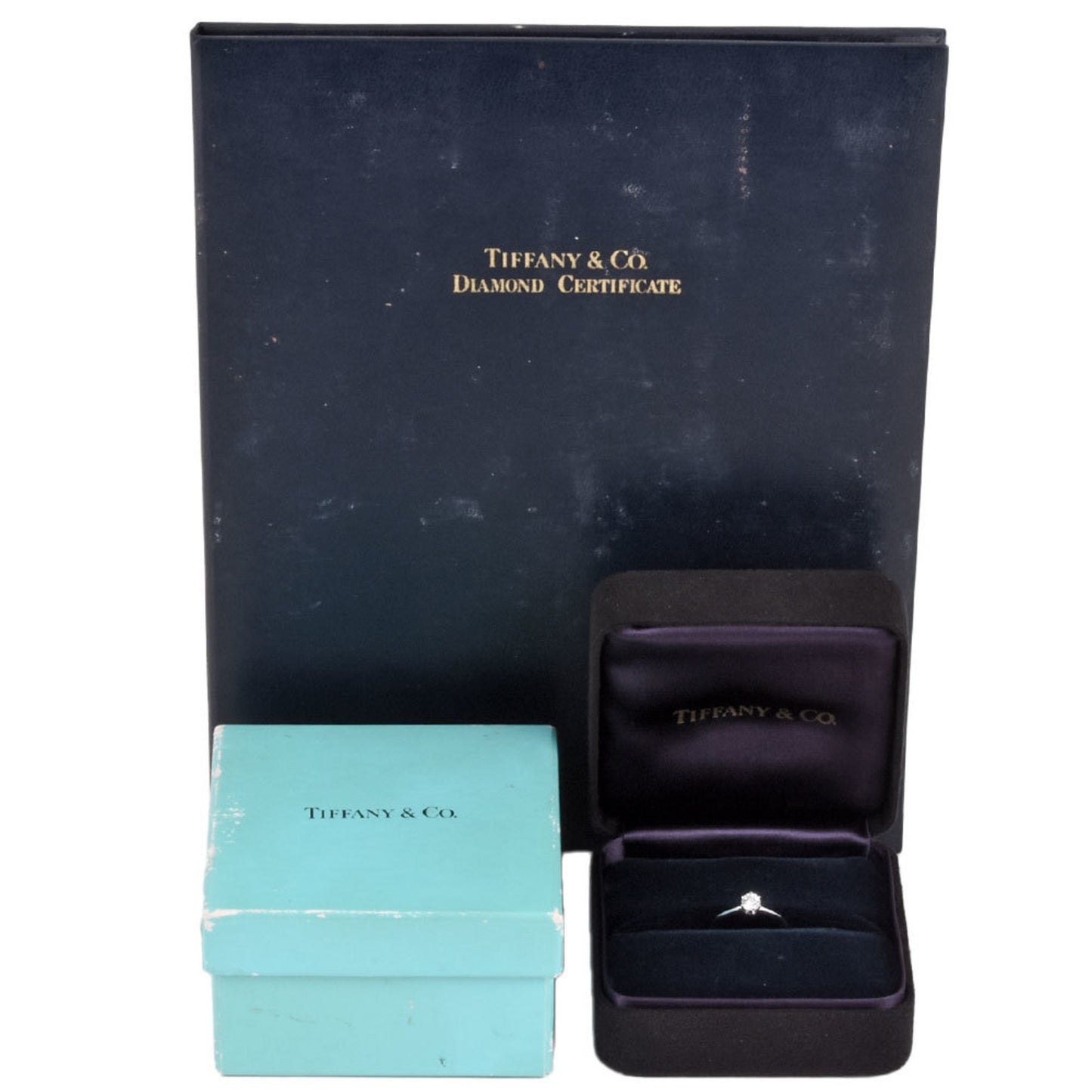 Tiffany & Co. Diamond 0.33Ct (E/Vvs2) Solitaire Ring Approx. Size 7 Pt950
