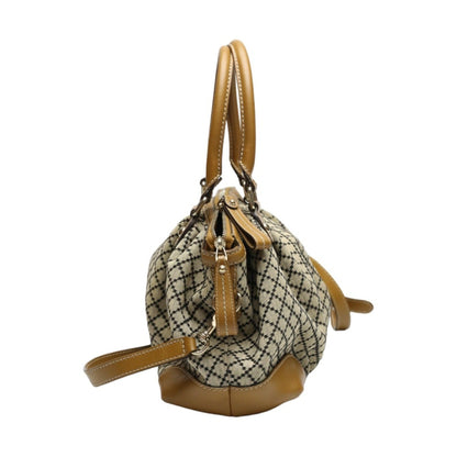 Gucci Tote Bag Shoulder Diamante Canvas 247902 Beige X Brown