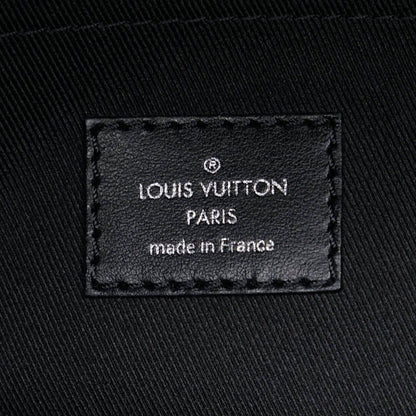 Louis Vuitton Monogram Eclipse Steamer Pm Handbag Shoulder Bag M44731 Noir Black Taurillon Leather