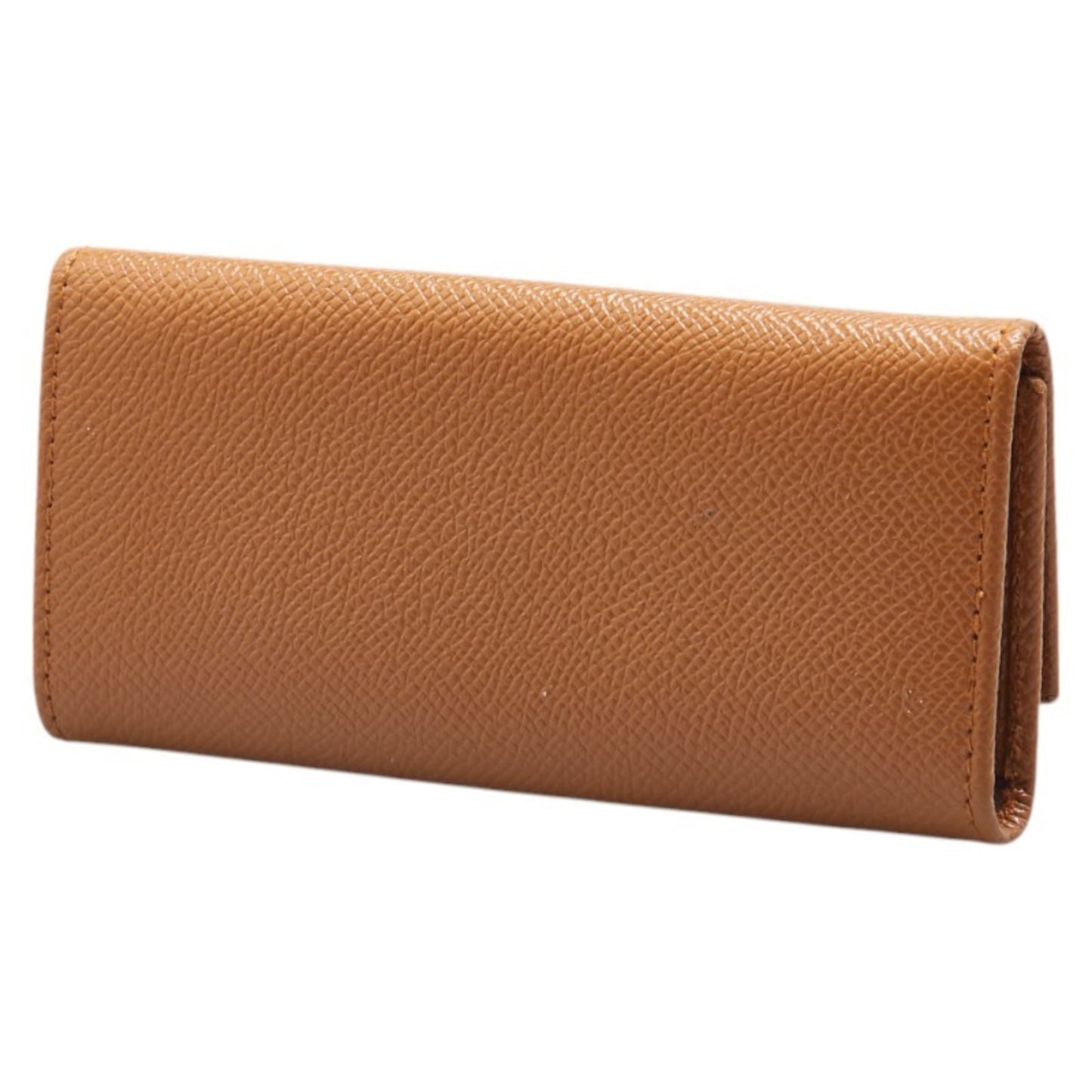 Bvlgari Long 6-Ring Key Case Brown Leather