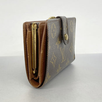 Louis Vuitton Monogram Porte Monnaie Bi-Fold Wallet M61663 Brown