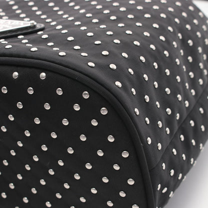 Prada Studded Handbag Nylon