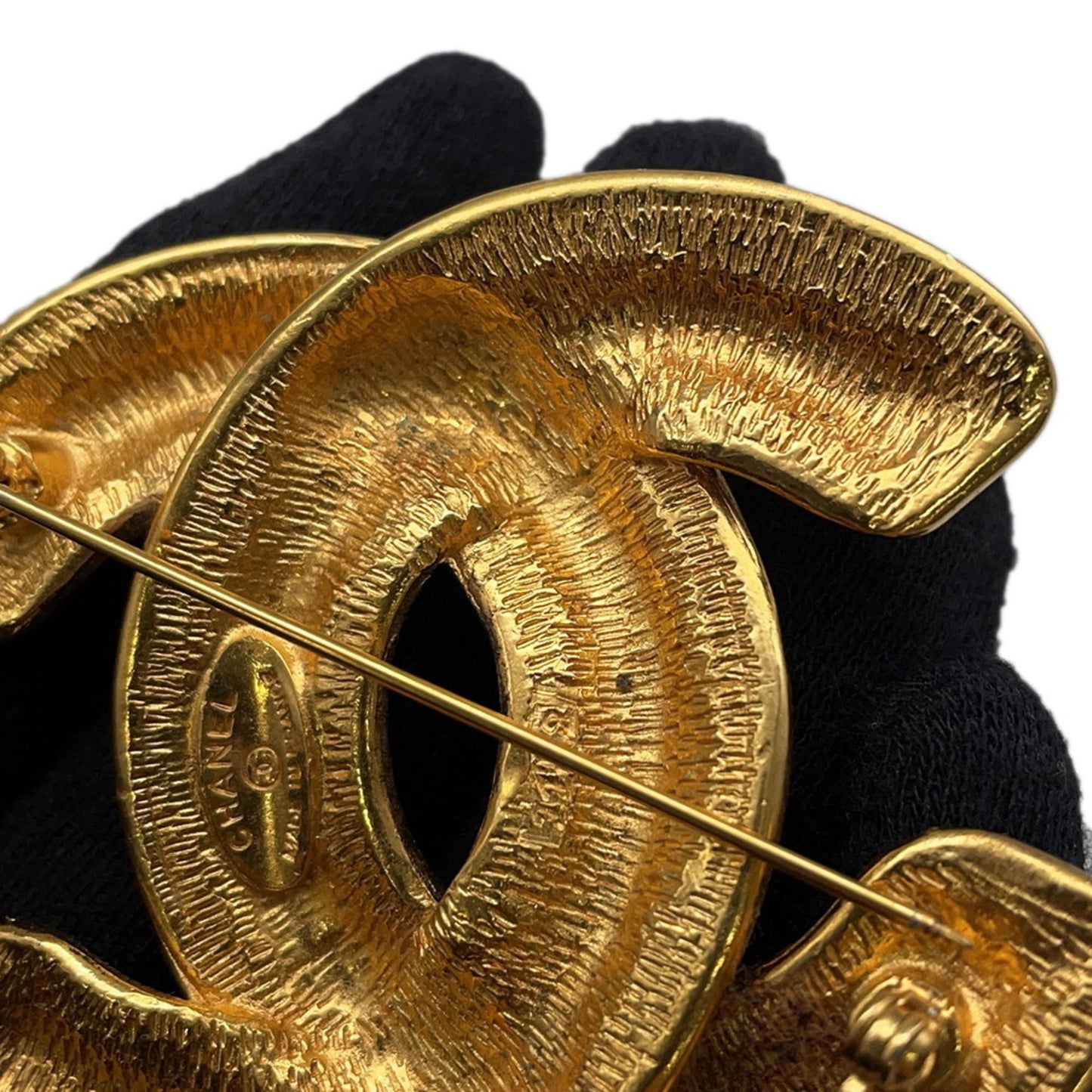 Chanel Brooch Coco Mark Matelasse