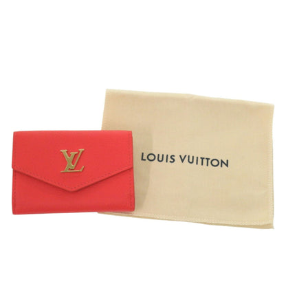 Like New Louis Vuitton Portefeuille Rock Mini M67860 Leather Tri-Fold Wallet Red Lv 0393 Louis
