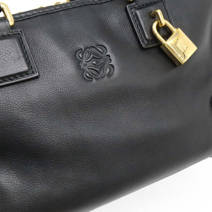 Loewe Amazona 28 Anagram Handbag In Black Leather