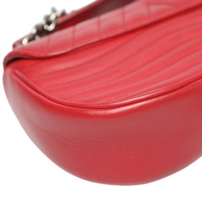Louis Vuitton New Wave Leather Chain Tote Shoulder Bag M51930 Red