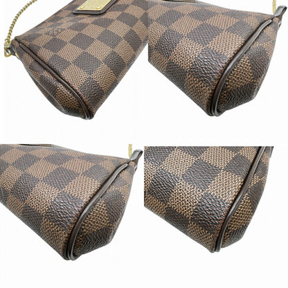 Louis Vuitton Damier Eva Pouch Clutch Bag Chain Shoulder N55213