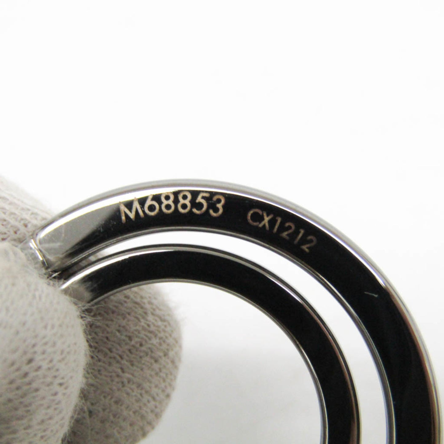 Louis Vuitton Monogram Eclipse Lv Harlow Key Ring M68853 Keyring