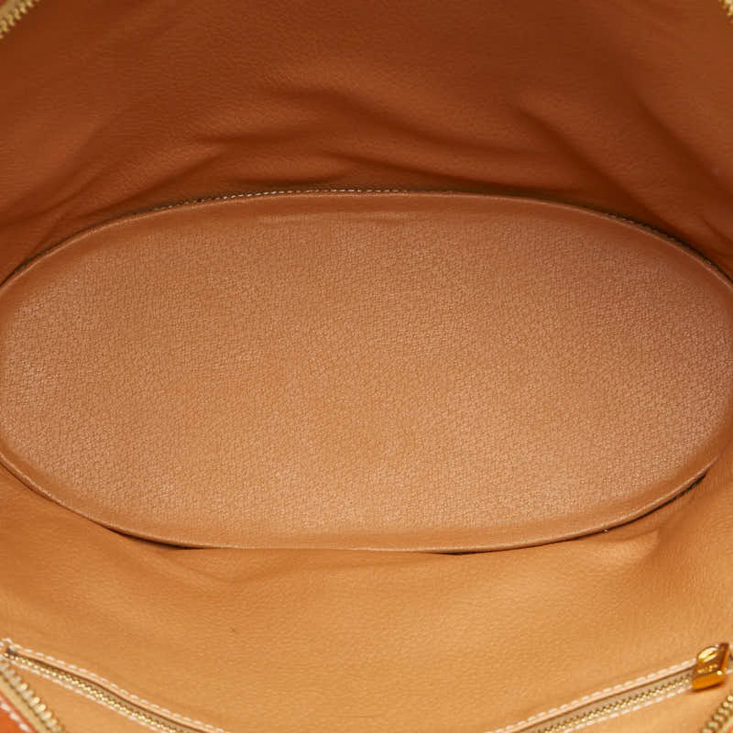 Celine Macadam Shoulder Bag Tote Brown Leather