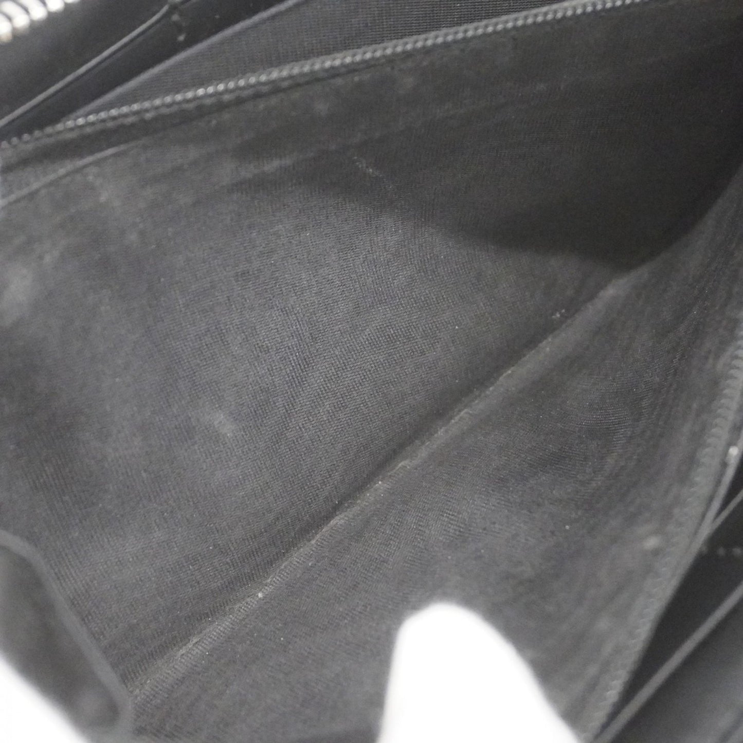 Gucci Long Wallet Guccissima 473928 Leather Black