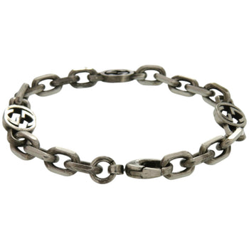 Gucci Interlocking Chain Bracelet In 925 Sterling Silver