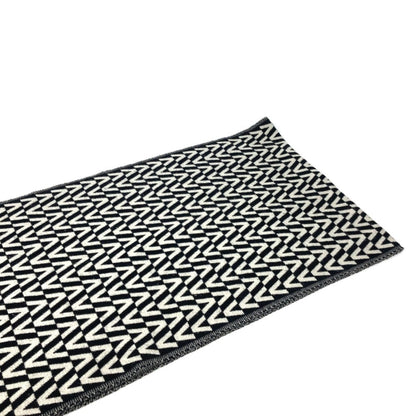 Valentino Valentino Logo Fringe Bicolor Scarf Cashmere
