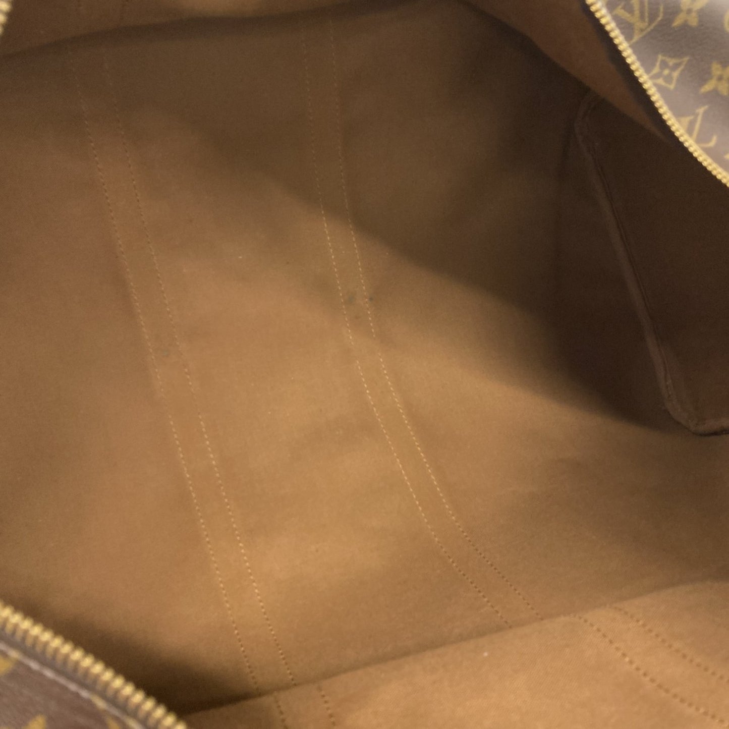 Louis Vuitton Monogram Keepall 55 Boston Bag M41424 Brown