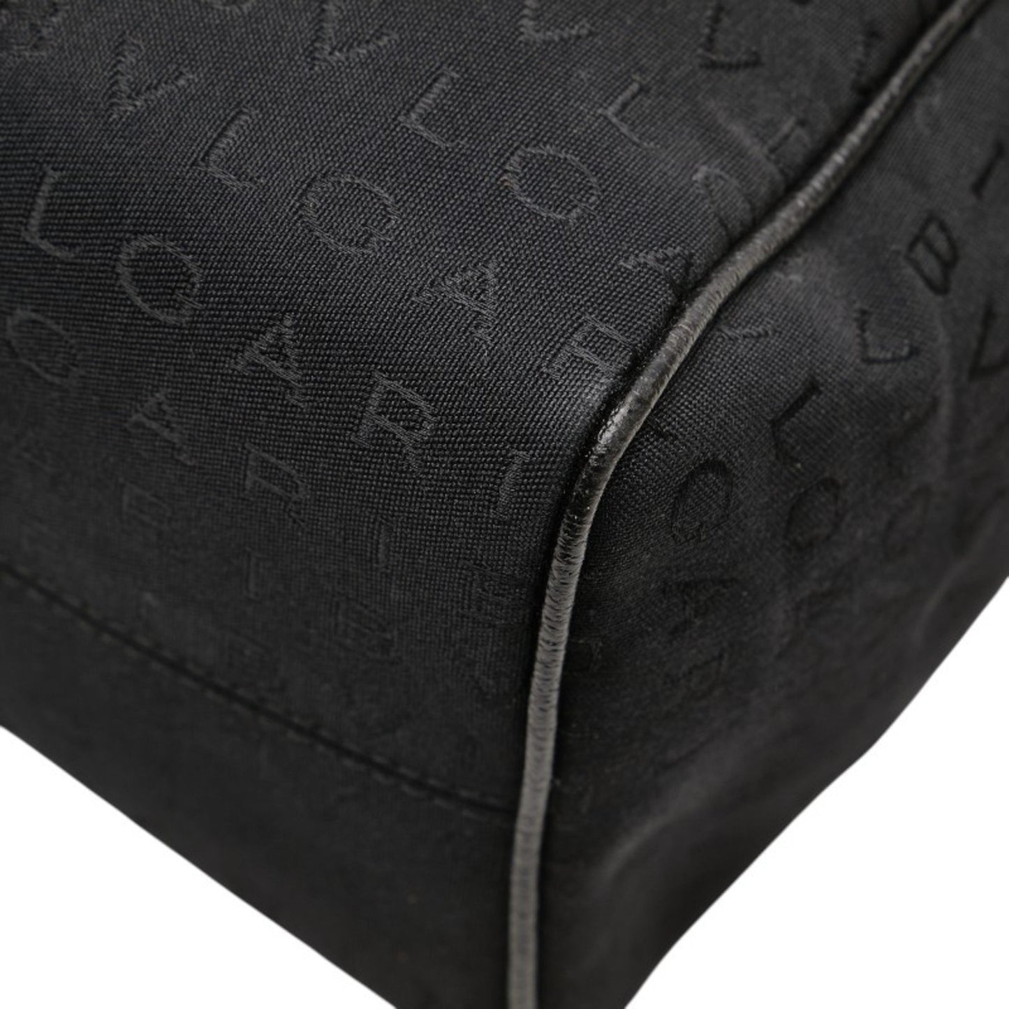 Bvlgari Logomania Tote Bag In Black Canvas