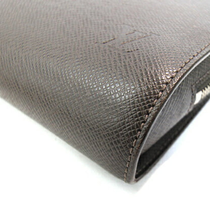 Louis Vuitton Second Bag Taiga Baikal M30188 Grisli Clutch Brown