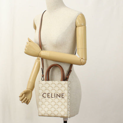 Celine Mini Vertical Cabas Triomphe Canvas Handbag 19437 2Bzk 01Bc