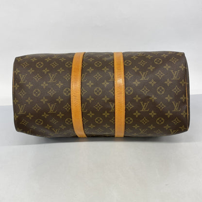 Louis Vuitton Monogram Keepall 45 Boston Bag M41428 Brown
