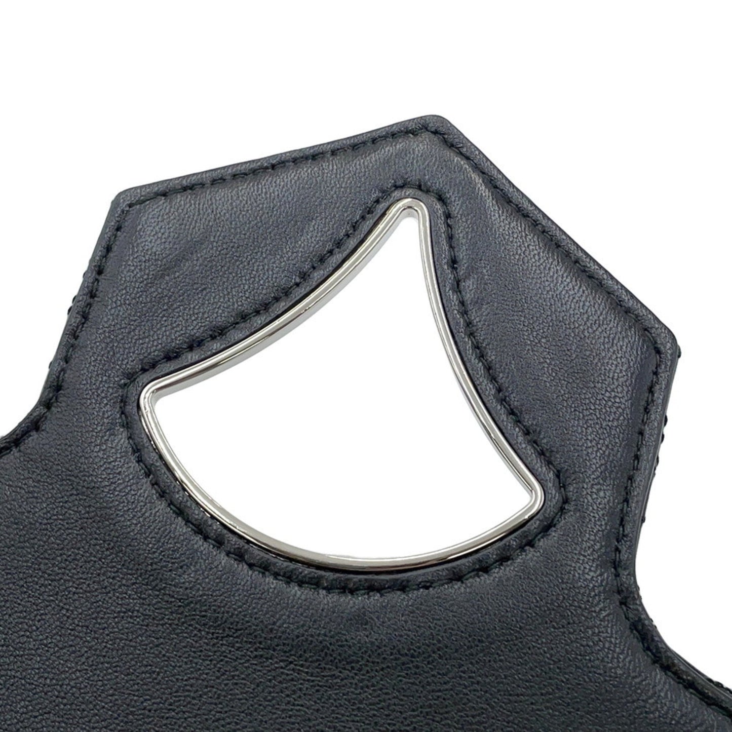 Bvlgari Chain Shoulder Bag Diva Dream Leather Black