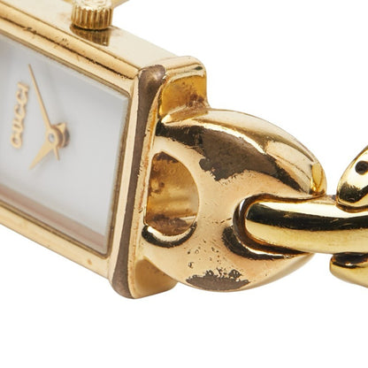 Gucci 1800L Quartz Watch With White Dial And Stainless Steel