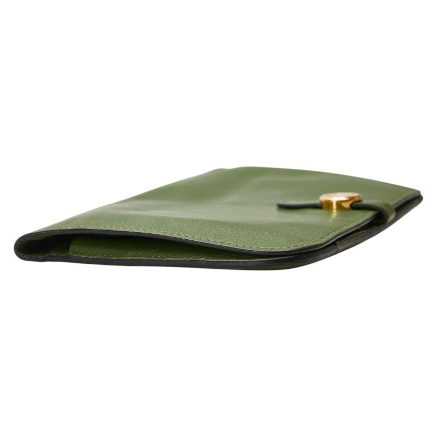 Hermes Herms Dogon Gm Bifold Wallet In Green Swift