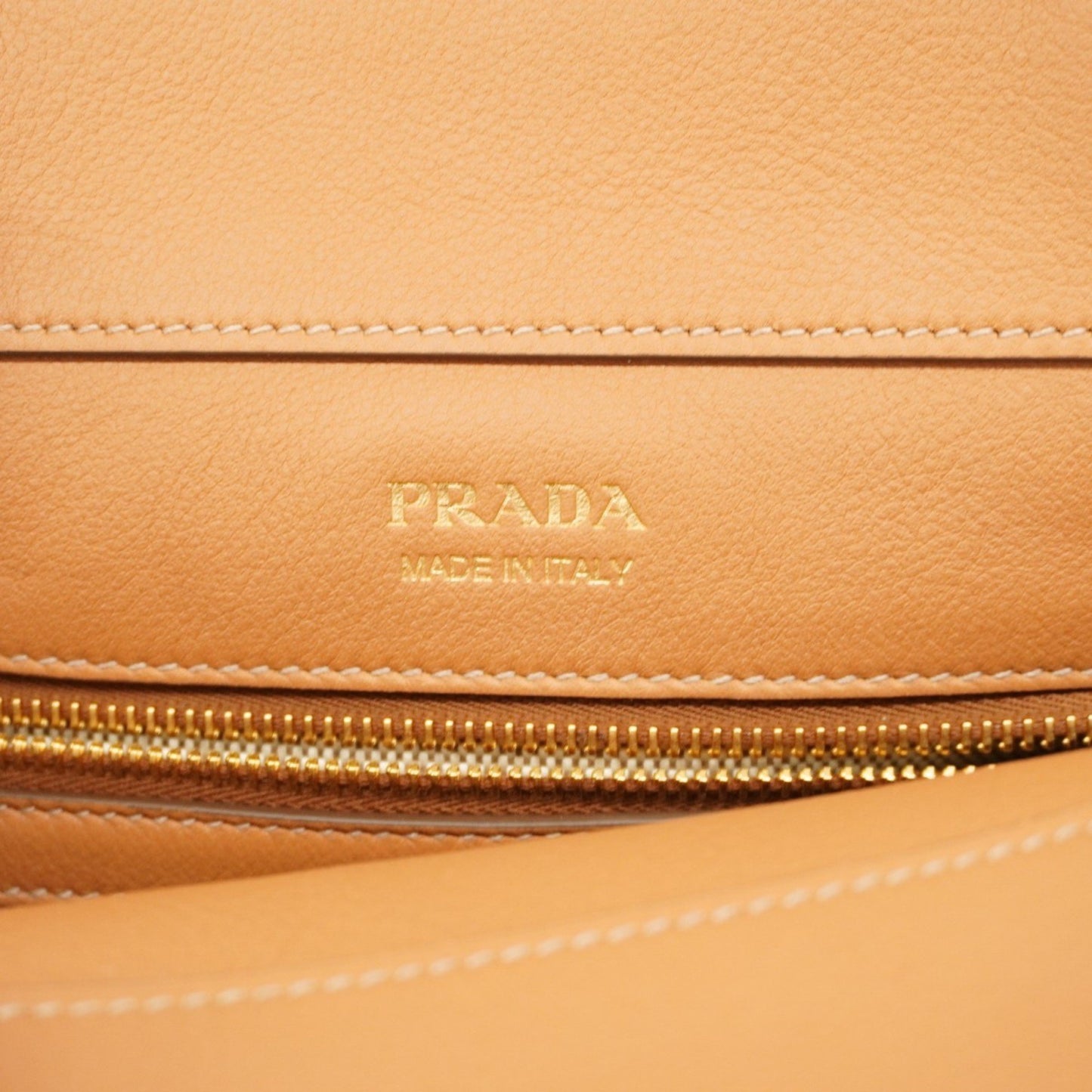 Prada Handbag Leather Brown