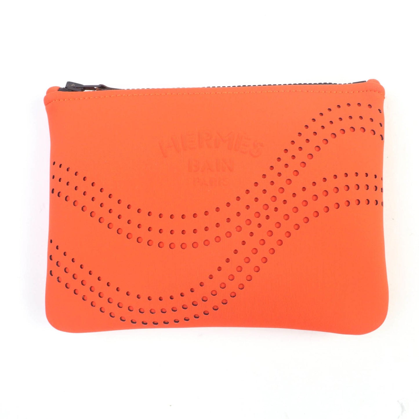 Hermes Neobain Zen Au Soleil Pm Logo-Punched Leather Zip Pouch