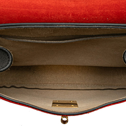 Chlo Chloe Drew Crossbody Chain Shoulder Bag In Red