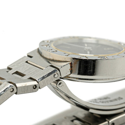 Bvlgari Watch Bb23Ss Quartz Black Dial Stainless Steel