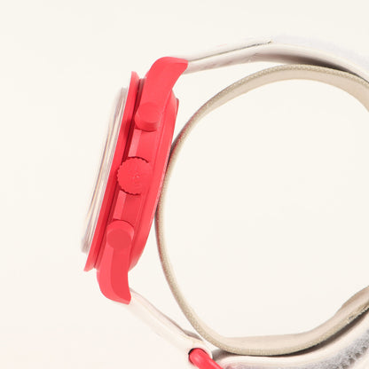 Omega Swatch Mission To The Mars Watch (So33R100) Red White Collaboration
