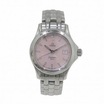 Omega Seamaster 120M 2581.64 Quartz Pink Shell With 2 Diamonds