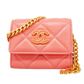 Chanel Matelasse Shoulder Wallet With Chain Bag