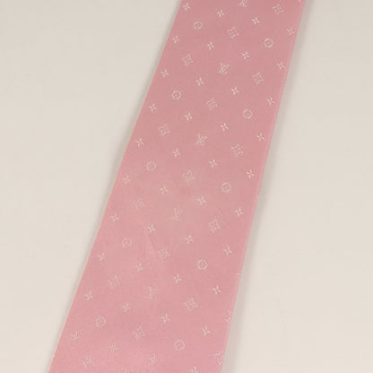 Louis Vuitton Monogram Silk Cravate Tie M77081 Pink