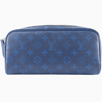 Louis Vuitton Dopp Kit Clutch Bag/Second Bag M30849 Monogram | Taiga Leather Blue