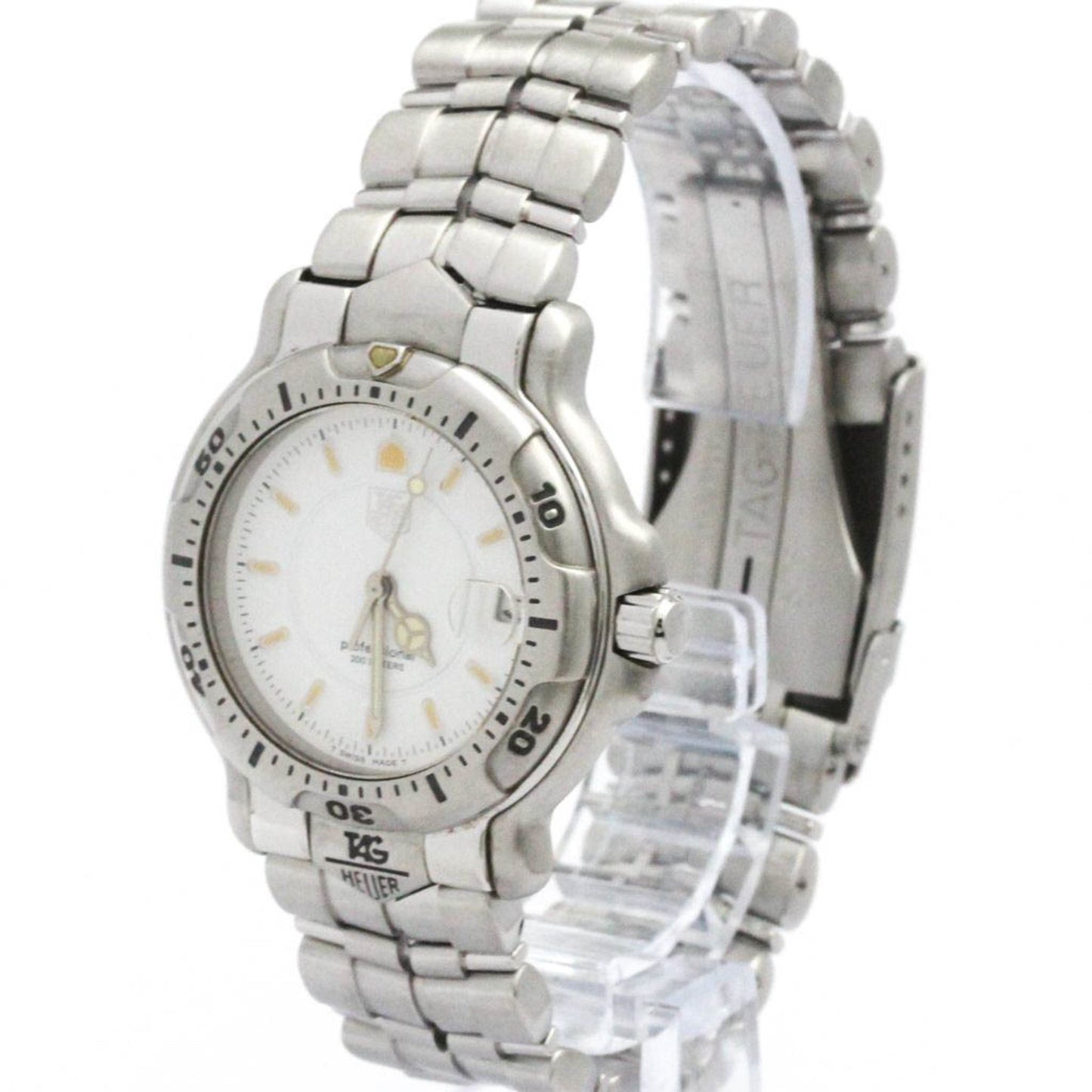 Tag Heuer 6000 Professional Quartz Mind Size Watch Wh1211 Polished