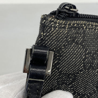 Gucci Pouch 07198 Denim Gray Black