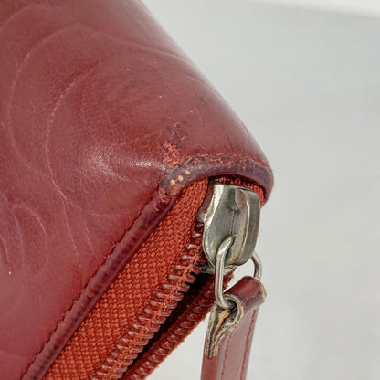 Chanel Camellia Lambskin Long Wallet