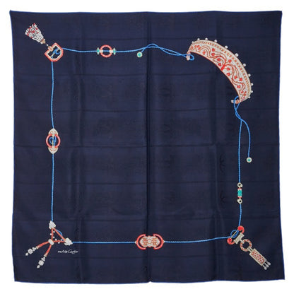 Cartier Must De Jewelry Motif Scarf