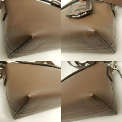 Fendi By The Way Mini Zucca 8Bl145 A6C0 Shoulder Bag In Brown Leather