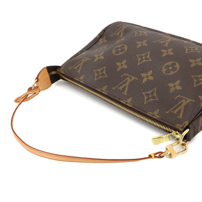 Louis Vuitton Monogram Pochette Accessoires Handbag M51980 Brown