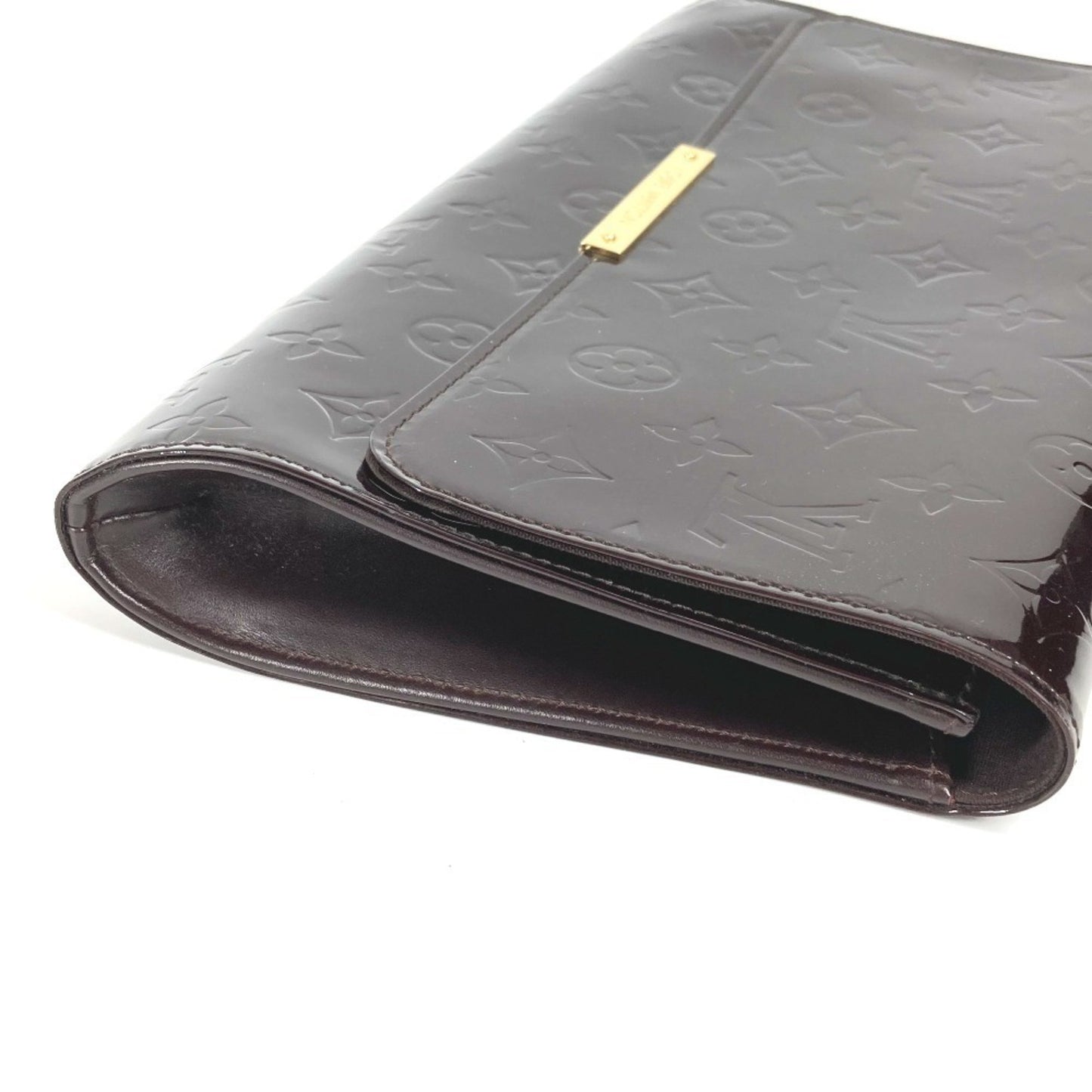 Louis Vuitton M91548 Monogram Vernis Robertson Bag Pouch Flap Clutch In Canvas