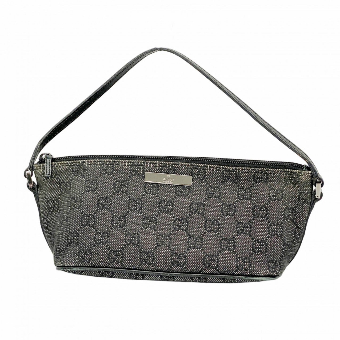 Gucci Pouch 07198 Denim Gray Black